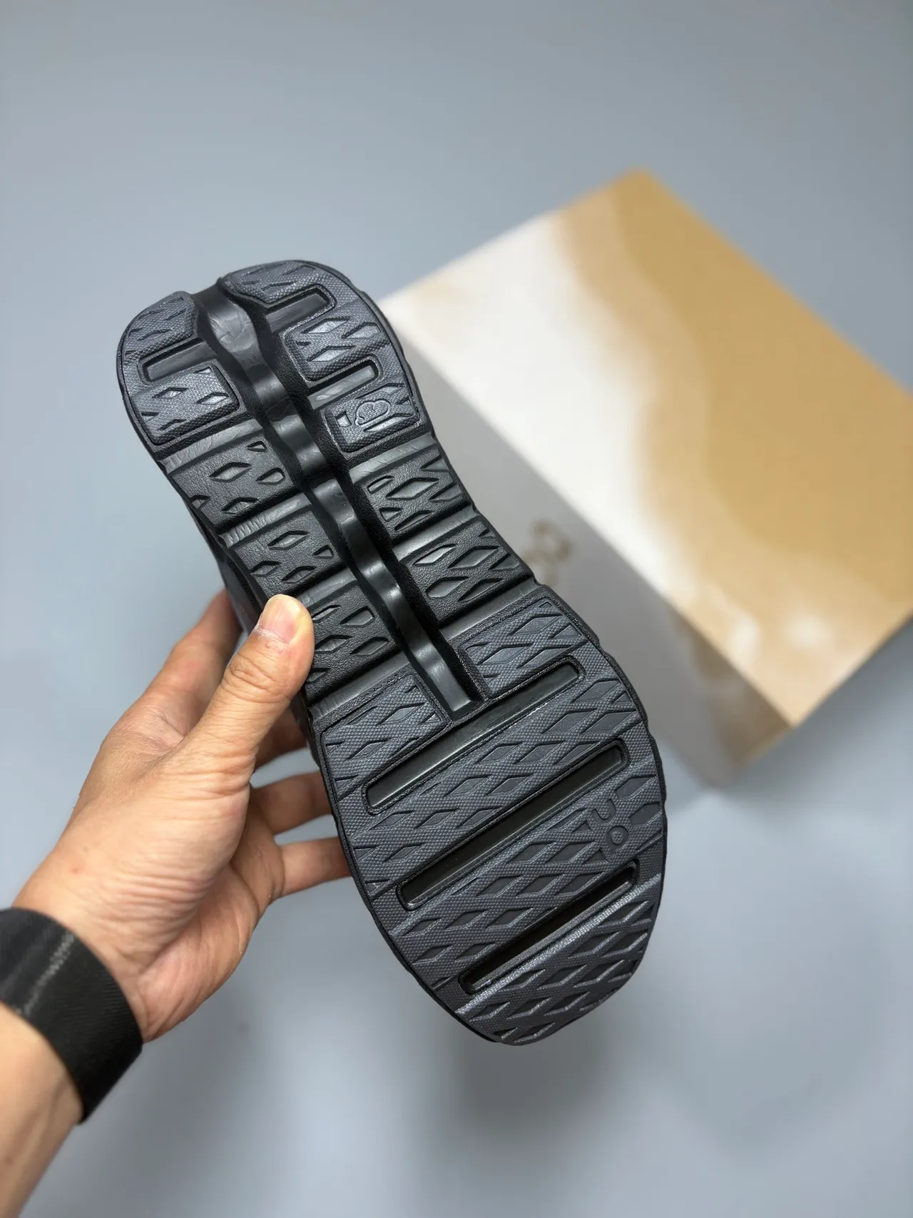 On Black Open-Cell CloudTec Phase Midsole Engineered Mesh Upper Running Shoes 4