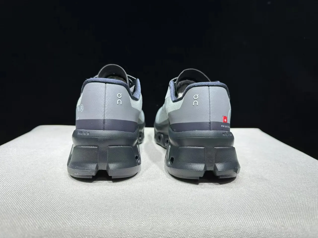 On Cloudmonster Gray Black Running Shoes 12