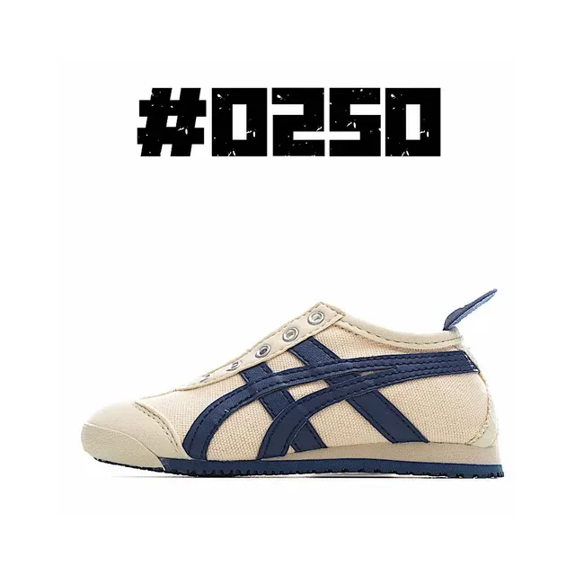 Onitsuka Tiger White Navy Low-Top Lace-Up Lifestyle Sneakers 5
