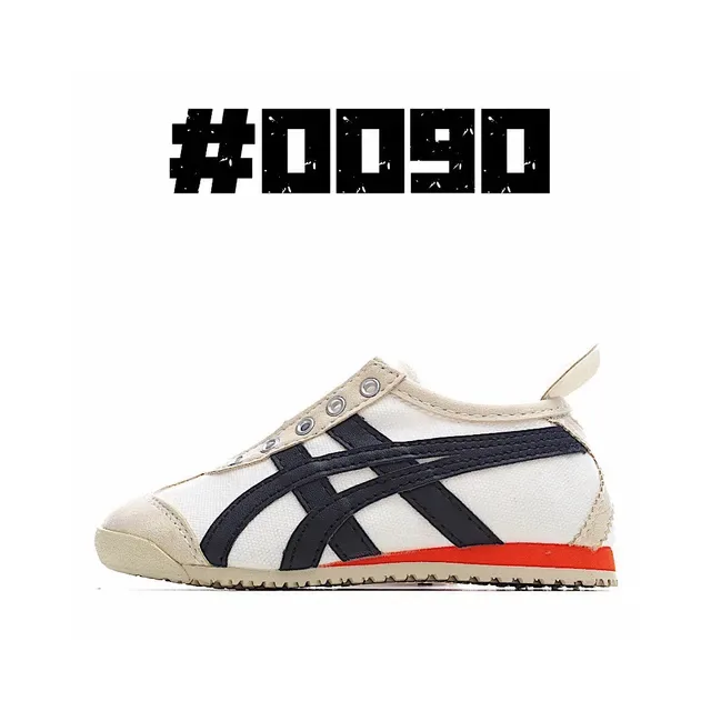 Onitsuka Tiger White Navy Low-Top Lace-Up Lifestyle Sneakers 8