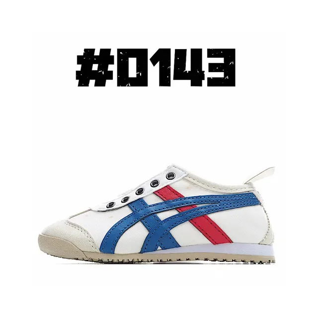 Onitsuka Tiger White Navy Low-Top Lace-Up Lifestyle Sneakers 9
