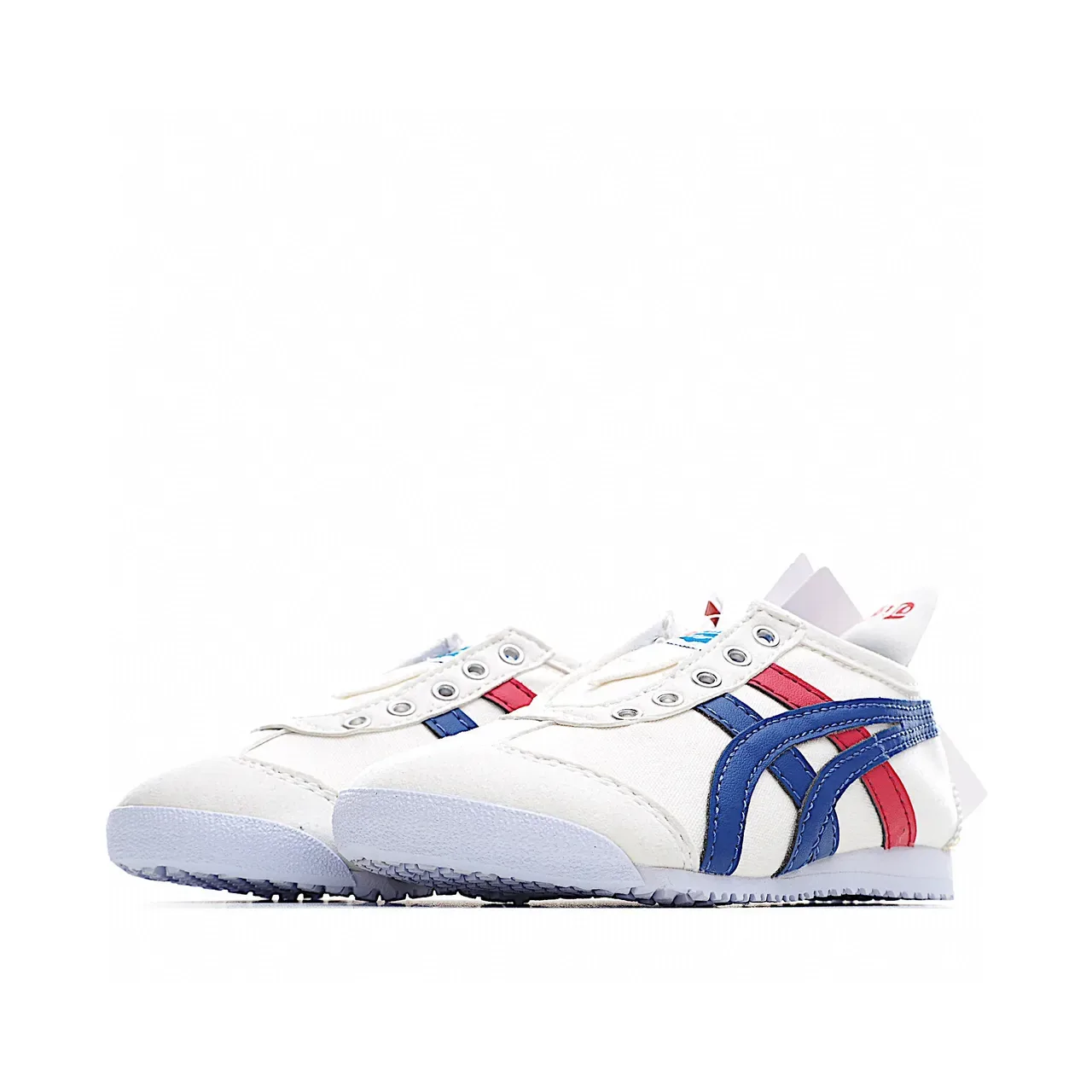 Onitsuka Tiger White Navy Low-Top Lace-Up Lifestyle Sneakers 19