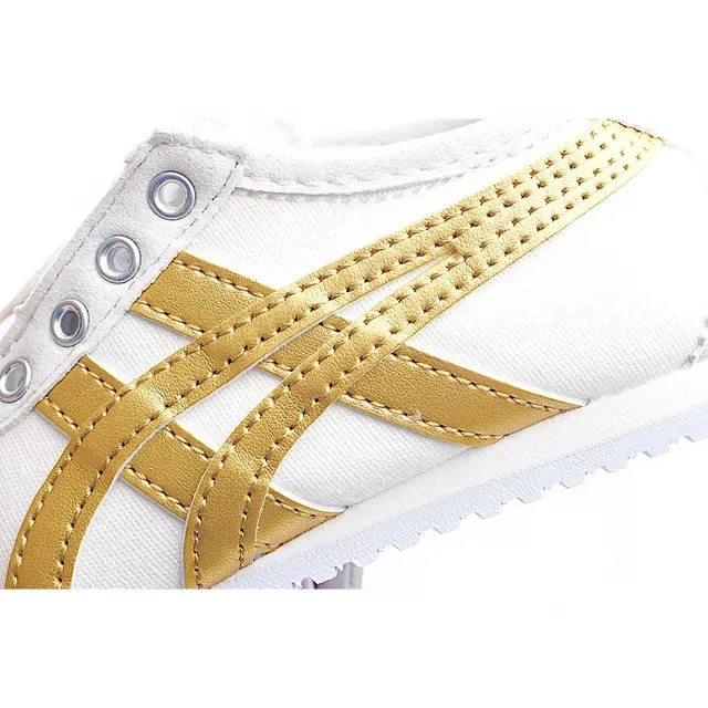 Onitsuka Tiger White Navy Low-Top Lace-Up Lifestyle Sneakers 20