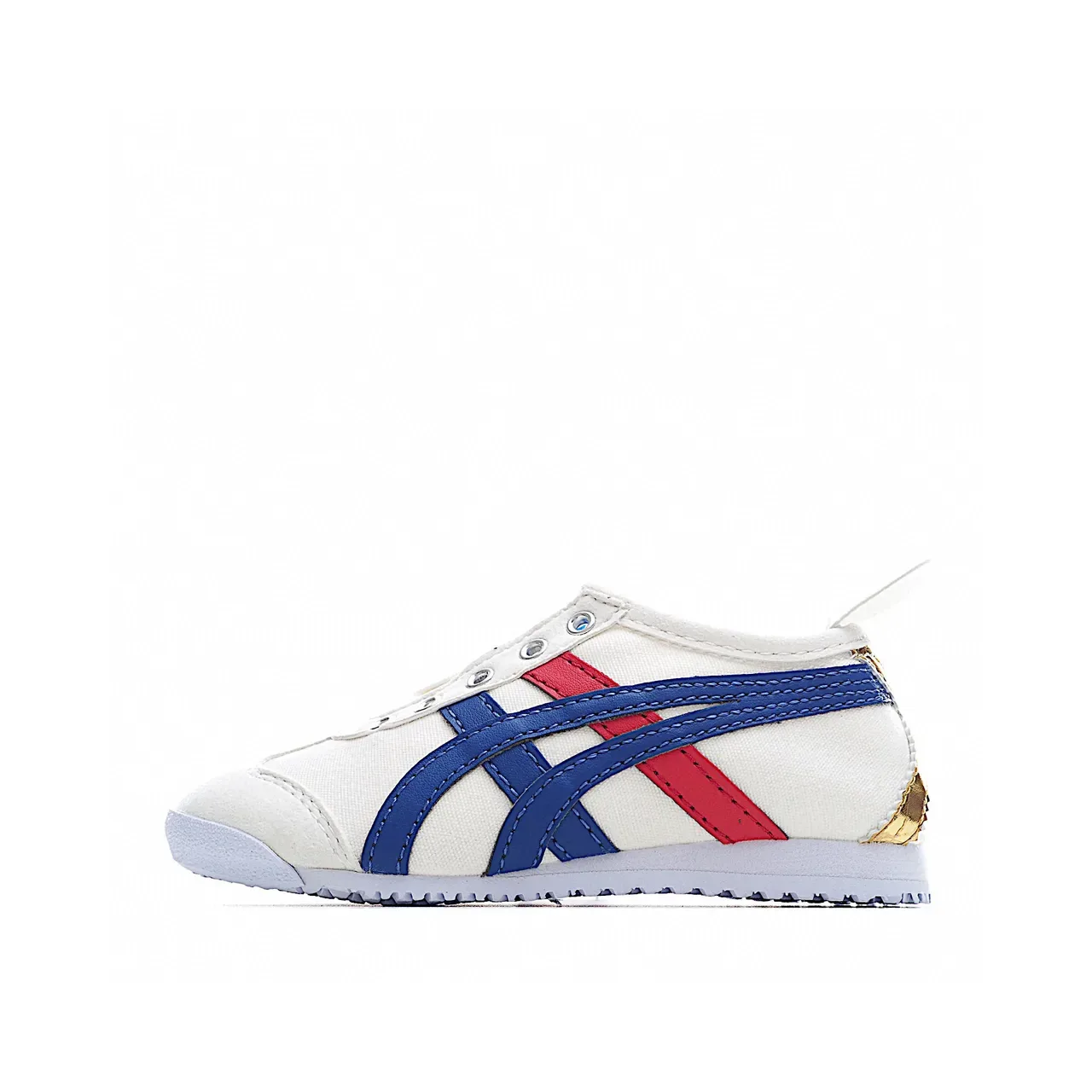 Onitsuka Tiger White Navy Low-Top Lace-Up Lifestyle Sneakers 22
