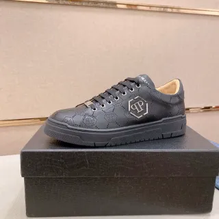Philipp Plein Hexagon Perforated Black Lifestyle Sneakers