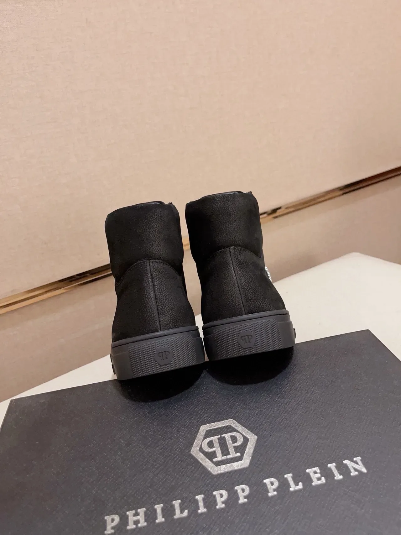 Philipp Plein High-Top Embroidered Signature Black Lifestyle Sneakers 9