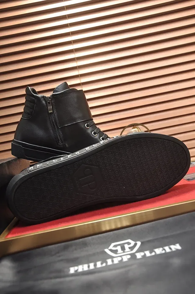 Philipp Plein High-Top Leather Sneaker Black Lifestyle Sneakers 5