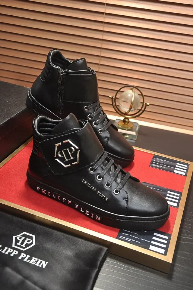 Philipp Plein High-Top Leather Sneaker Black Lifestyle Sneakers 6