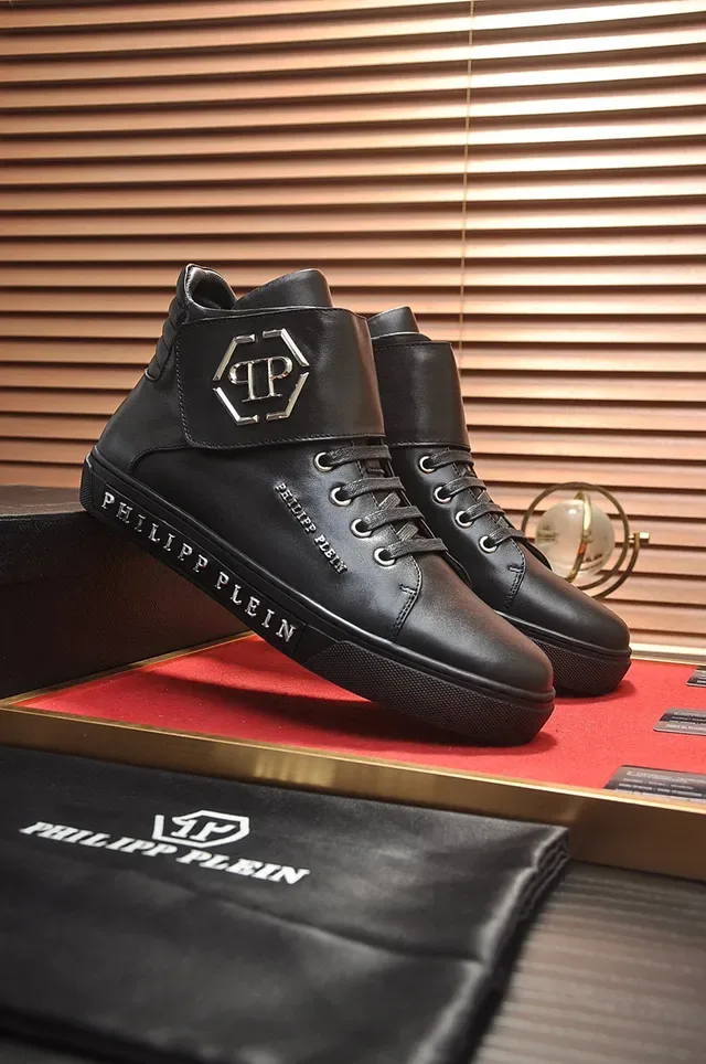 Philipp Plein High-Top Leather Sneaker Black Lifestyle Sneakers 8