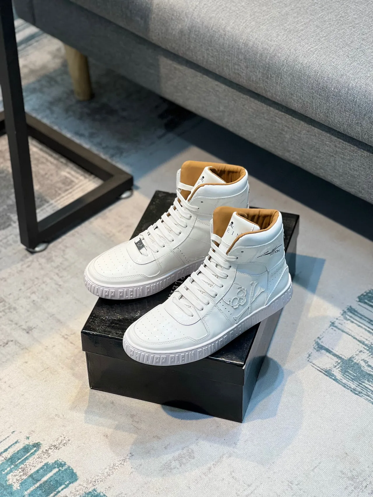 Philipp Plein Edição Limitada Crânio High-Top Lifestyle Sneaker 7