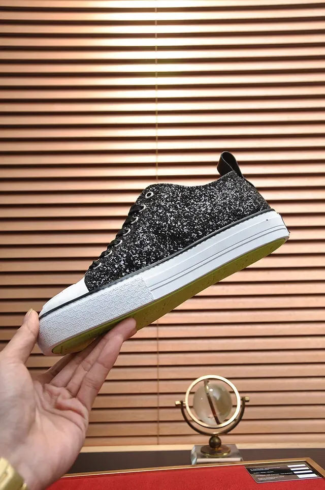 Philipp Plein Megastar Glitter Tênis Lifestyle Preto e Branco 6