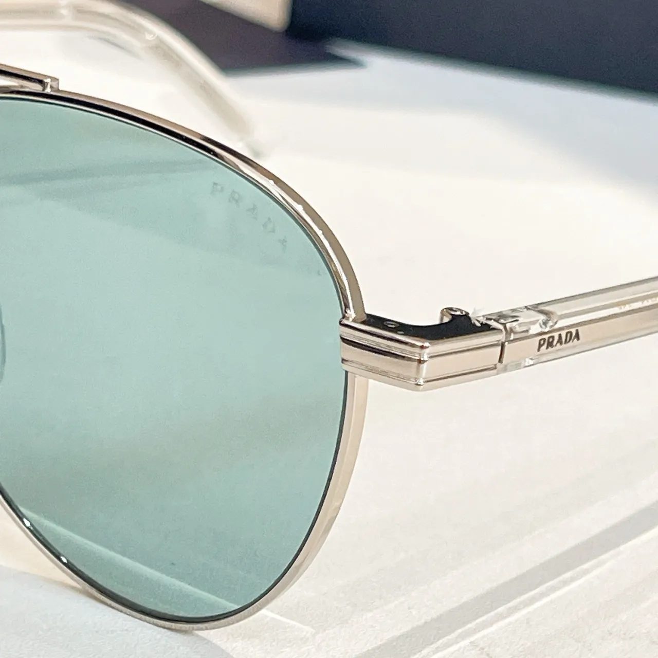 Prada Aviator Gold Purple Gradient Sunglasses 4
