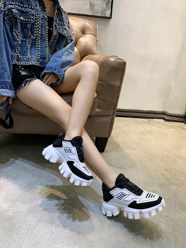 Prada Cloudbust Black and White Chunky Sneakers 2