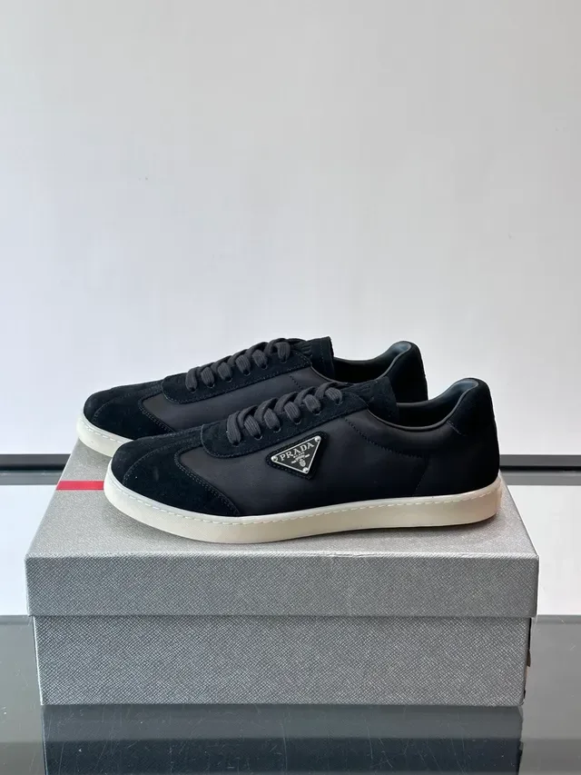 Prada Cloudbust Black Beige Low-Top Mixed-Material Upper Lifestyle Sneakers 5