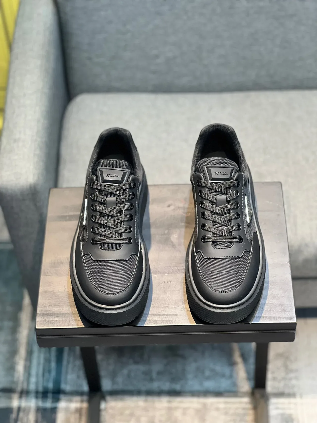 Prada Cloudbust Black Platform Lifestyle Sneakers 6