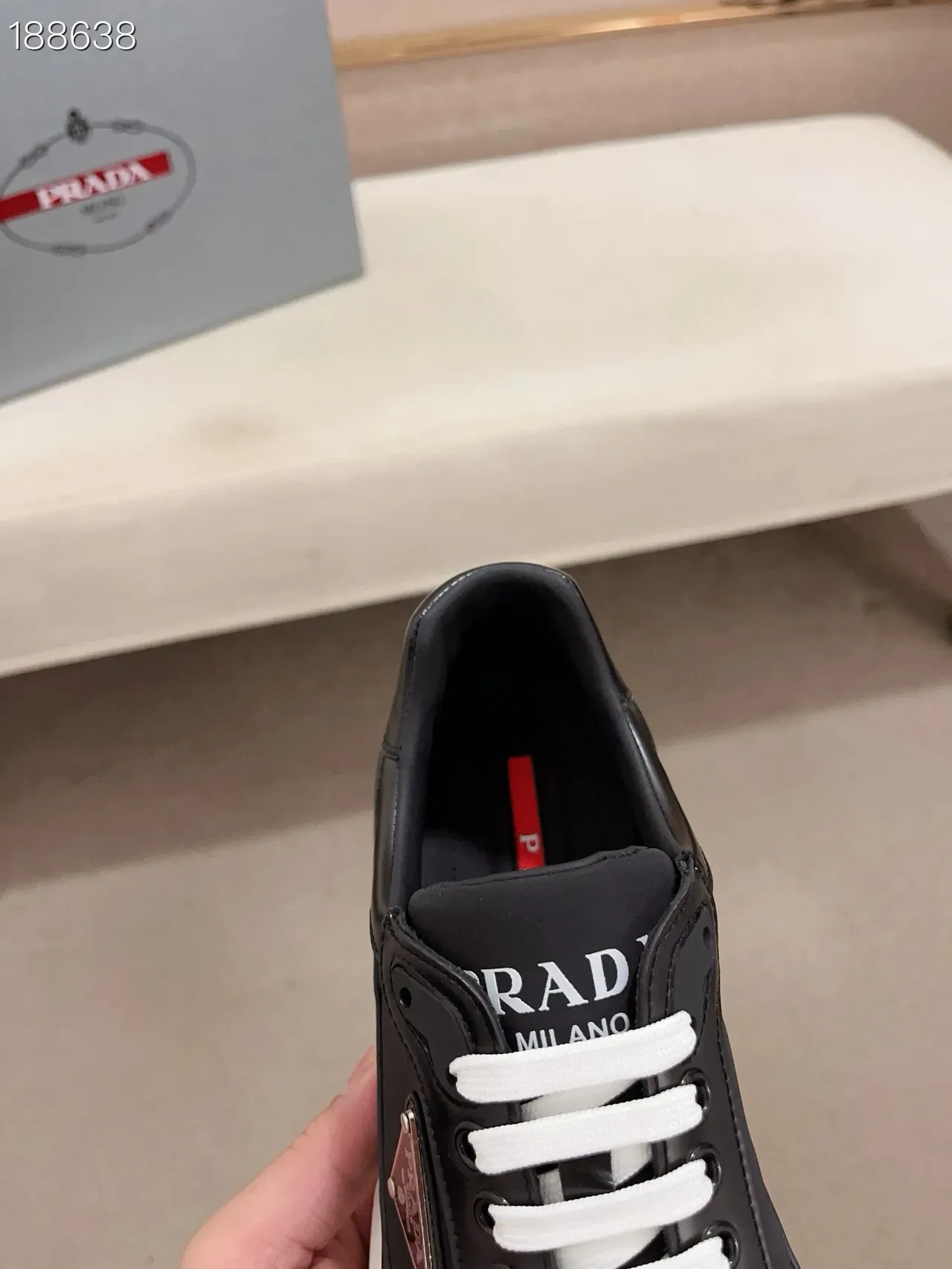 Prada Cloudbust Black White Gum Lifestyle Sneakers 8