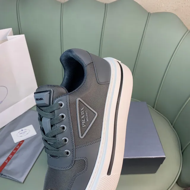 Prada Cloudbust Gray and Off-White Lifestyle Sneakers 3