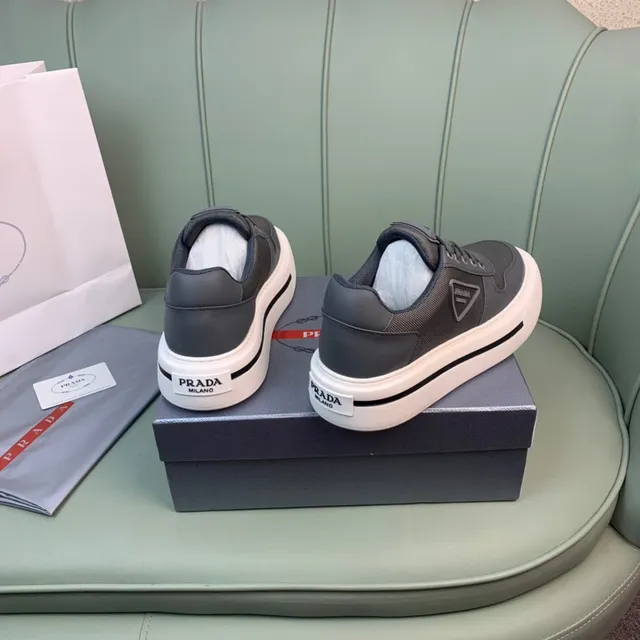 Prada Cloudbust Gray and Off-White Lifestyle Sneakers 6