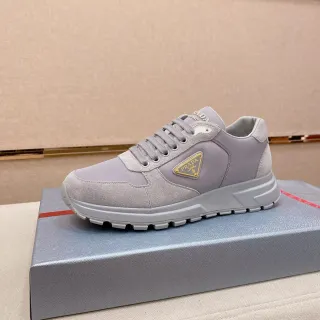 Prada Cloudbust Sneakers Lifestyle Gris Clair Matière Mixte