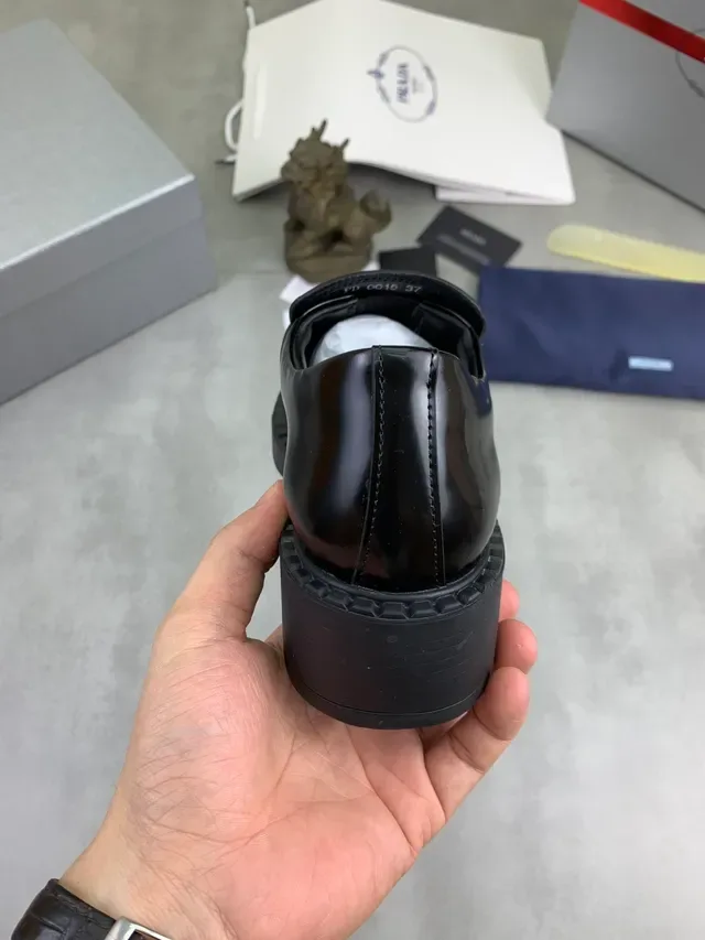 Prada Cloudbust Loafer Black Patent Leather Loafers 3