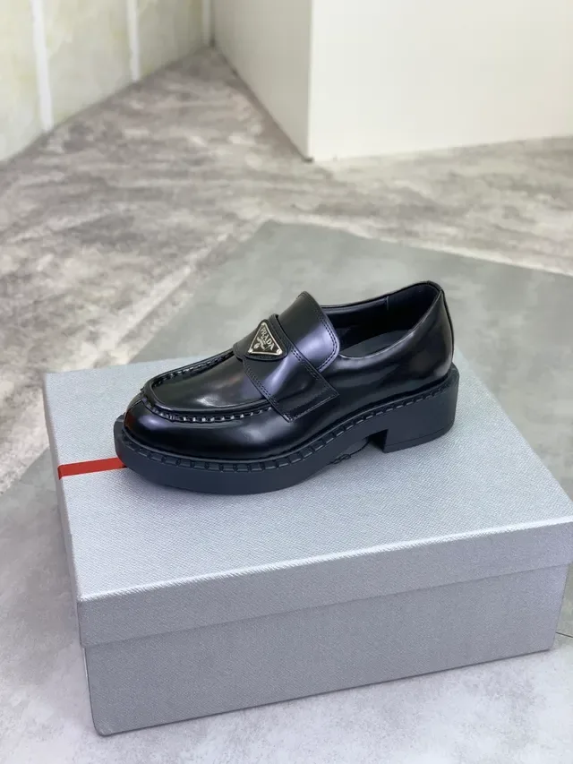 Prada Cloudbust Loafer Black Patent Leather Loafers 4