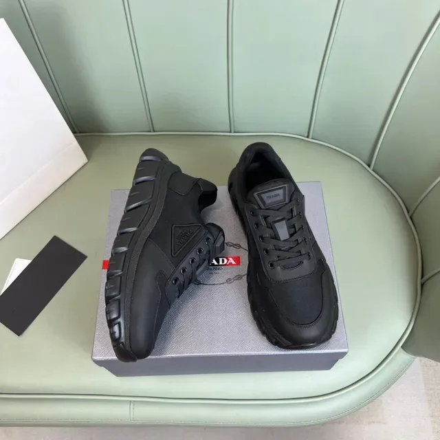 Prada Cloudbust Monochrome Black Lifestyle Sneakers 5