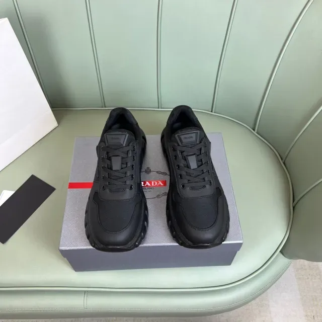 Prada Cloudbust Monochrome Black Lifestyle Sneakers 8