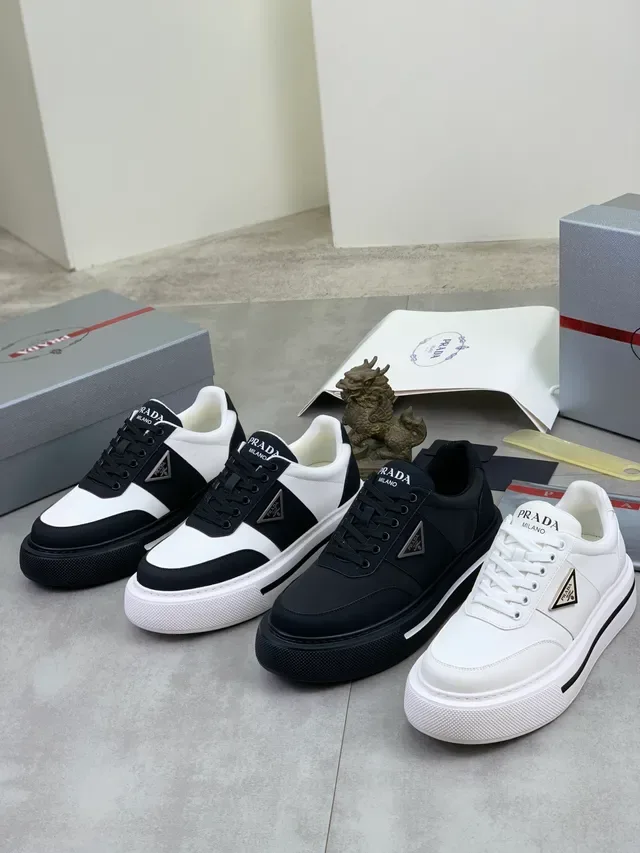 Prada Cloudbust White and Black Lifestyle Sneakers 2