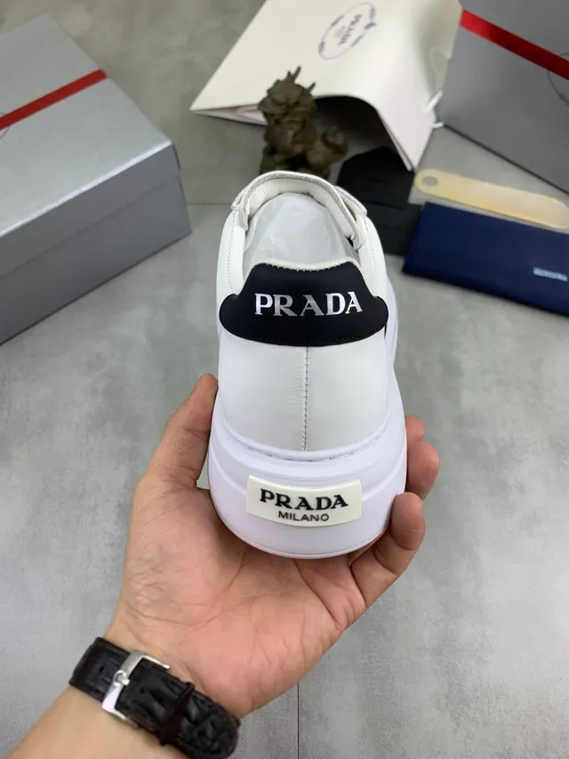 Prada Cloudbust White and Black Lifestyle Sneakers 3