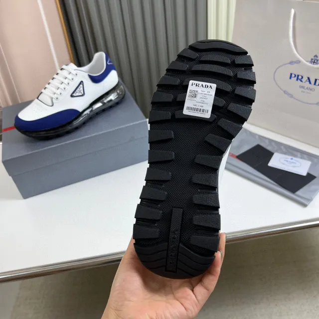 Prada Cloudbust White and Royal Blue Lifestyle Sneakers 2