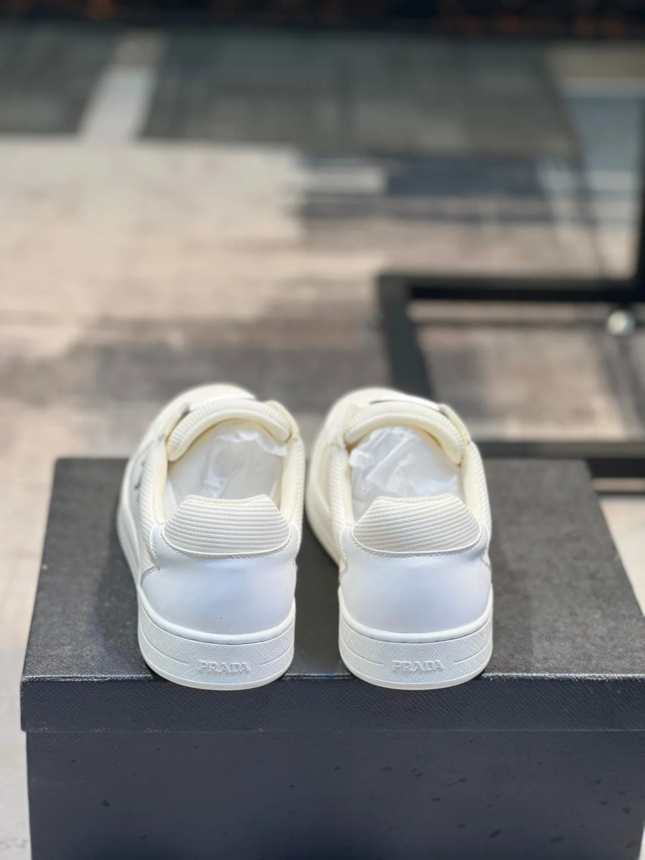 Prada Cloudbust White Beige Low-Top Textile Upper Lifestyle Sneakers 2