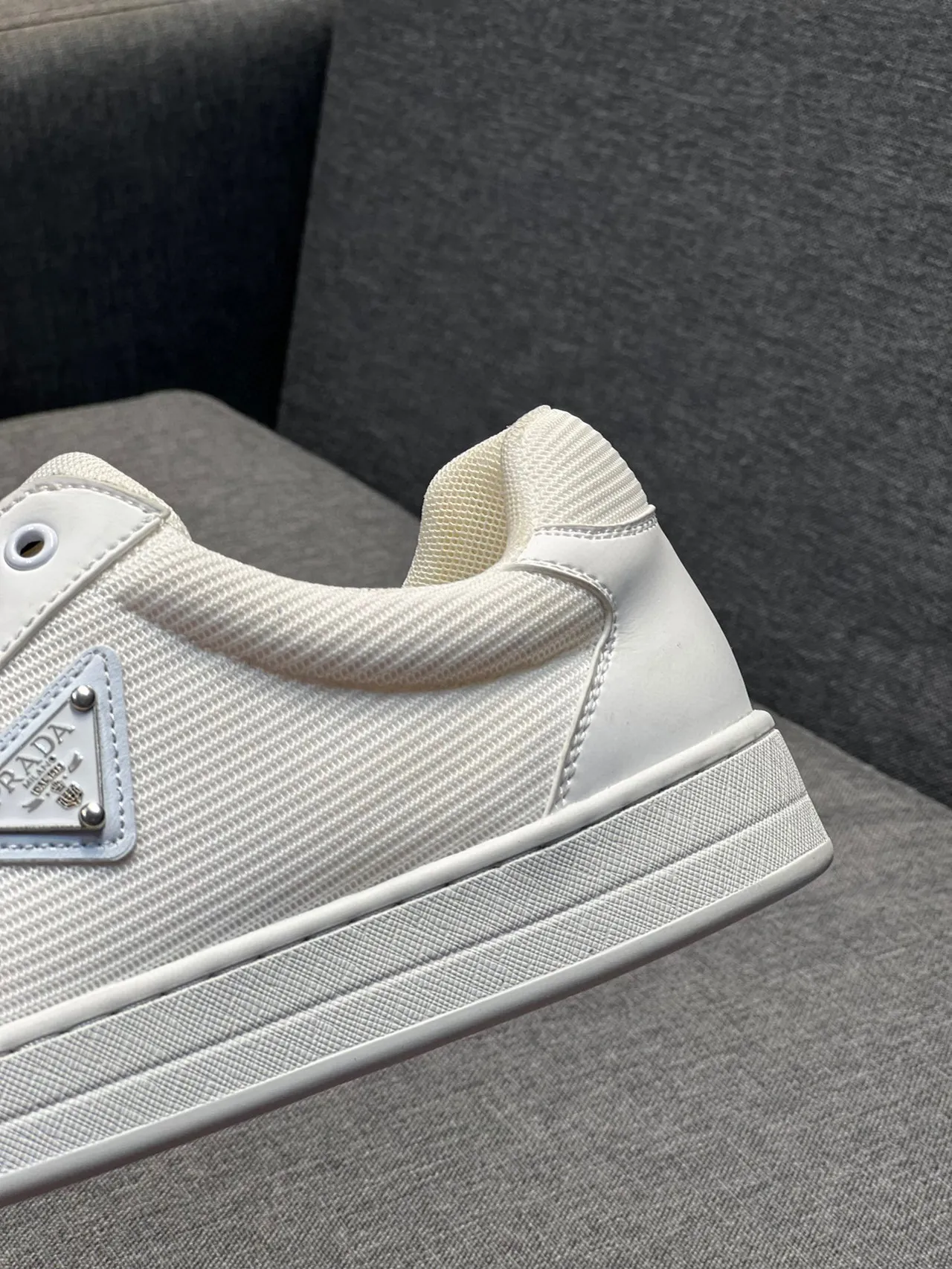 Prada Cloudbust White Beige Low-Top Textile Upper Lifestyle Sneakers 8