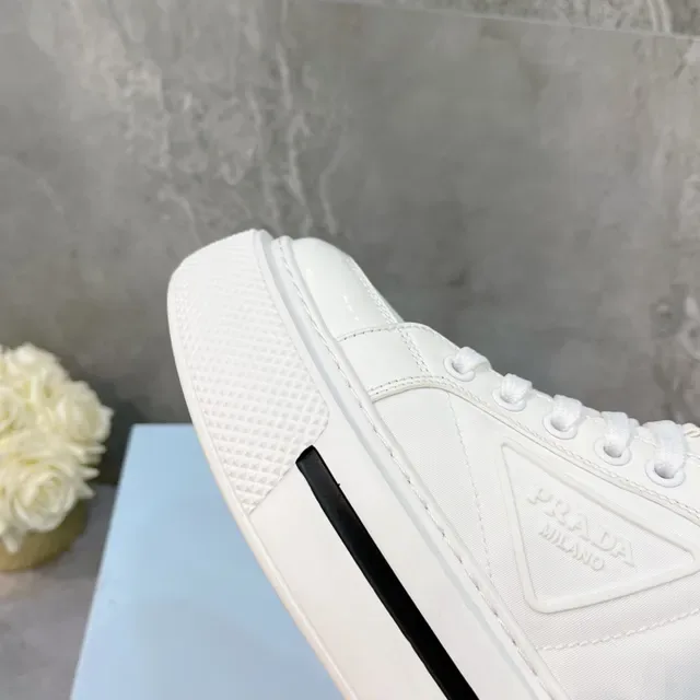 Prada Cloudbust White High-Top Platform Lifestyle Sneakers 6