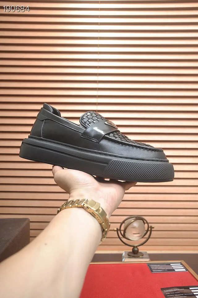 Prada Cloudbust Woven Leather Black Loafers 3