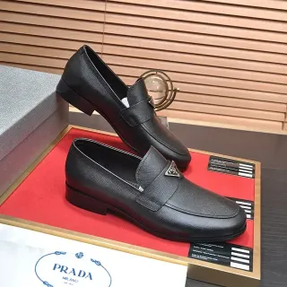 Prada Penny Loafer Noir Cuir Saffiano