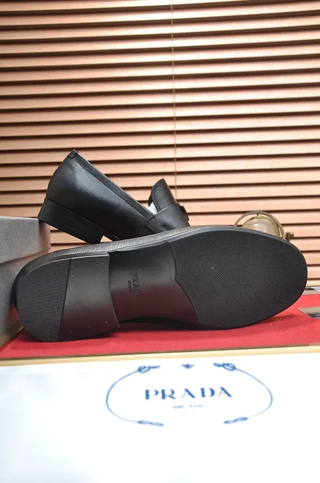 Prada Loafer Black Saffiano Leather Penny Loafer 3