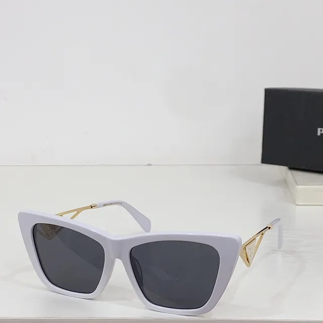 Prada Re-Edition Black Gold Cat-Eye Silhouette Acetate Frame Sunglasses 7