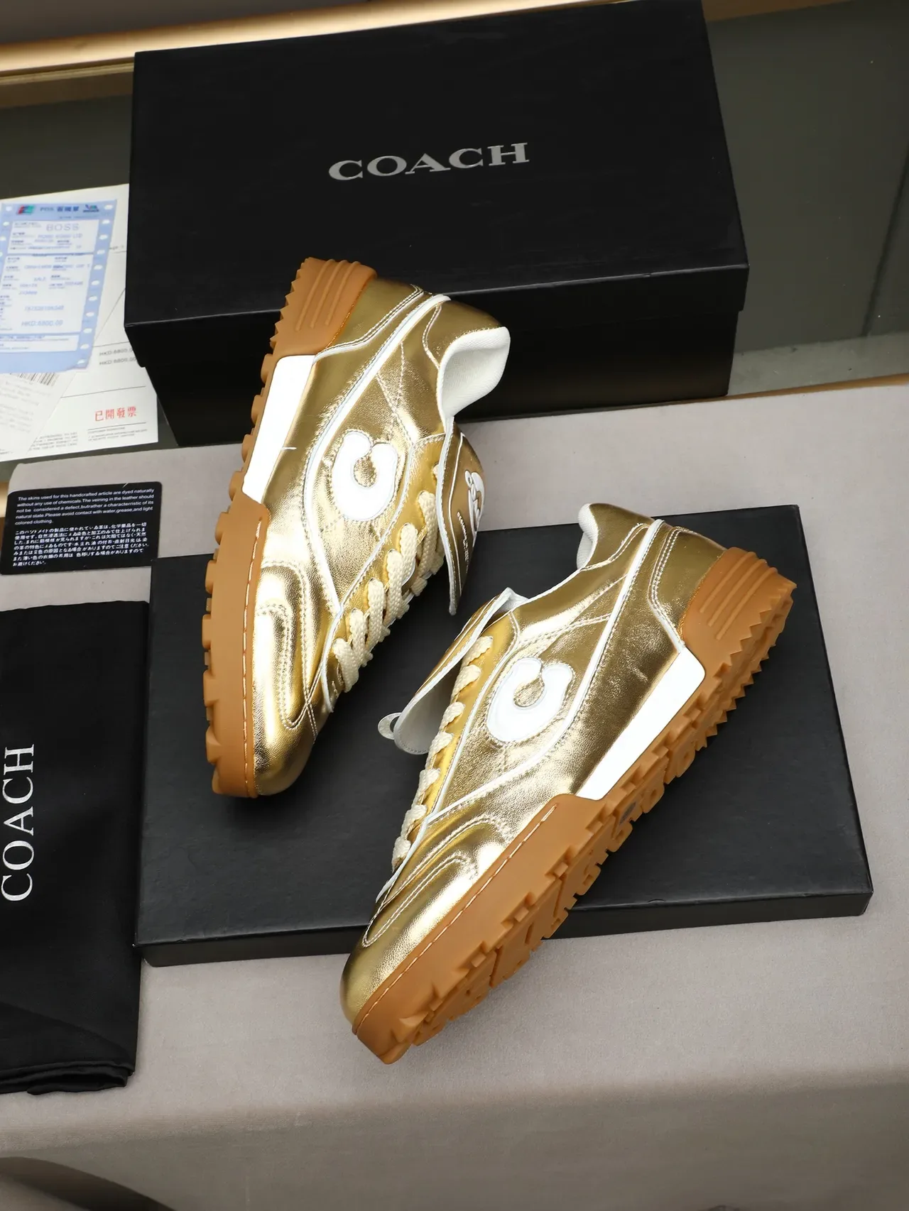 Puma King Or Métallique Blanc Gomme Sneakers Lifestyle 3