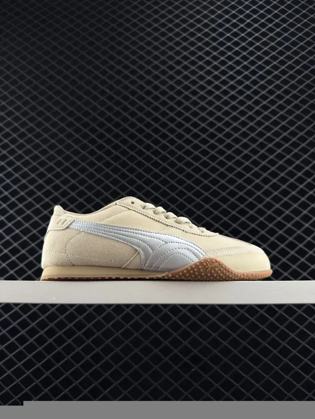 Puma Roma Sneakers Lifestyle en Daim Rose et Gris Clair 3