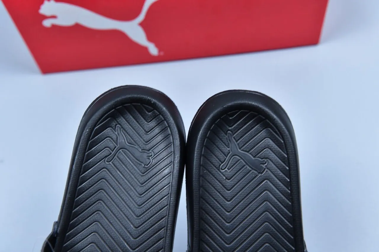 Puma Slide Holographic Black Slippers 4