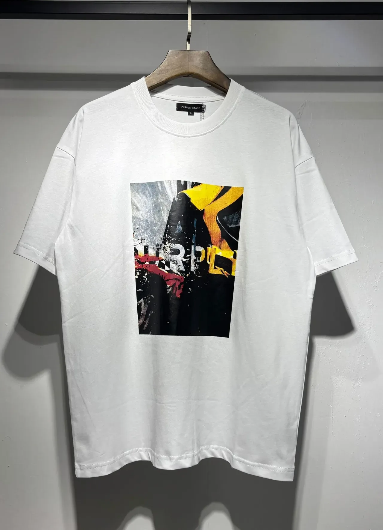 Purple Brand Graphic Print Oversized T-Shirt 2