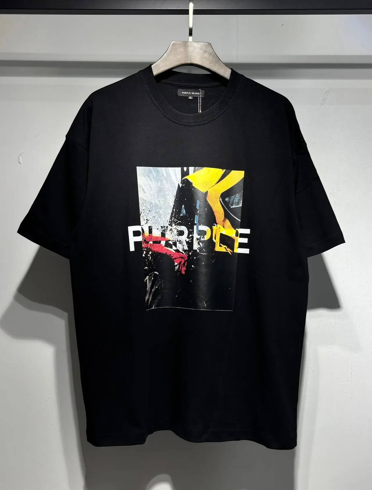 Purple Brand Graphic Print Oversized T-Shirt 3
