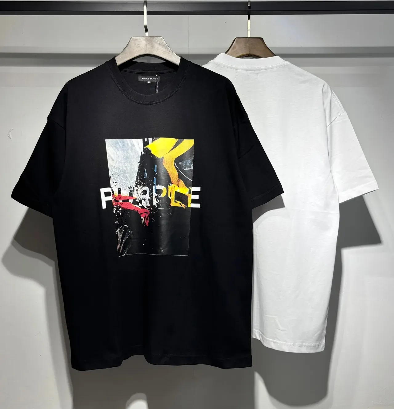 Purple Brand Graphic Print Oversized T-Shirt 5