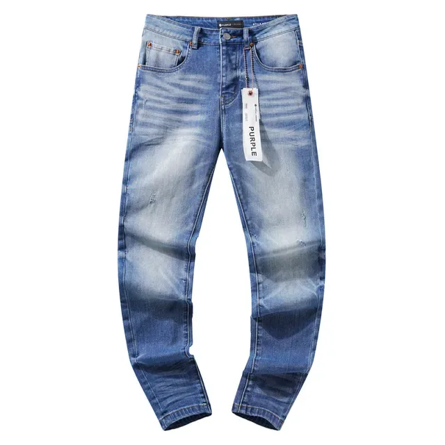 Purple Brand Medium-Wash Distressed Slim-Tapered Jeans 2