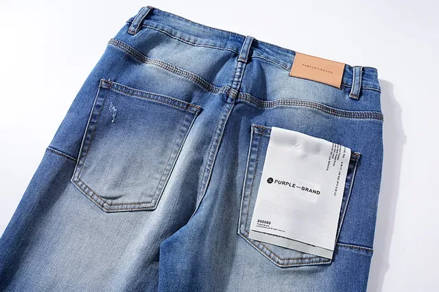 Purple Brand Medium-Wash Distressed Slim-Tapered Jeans 5
