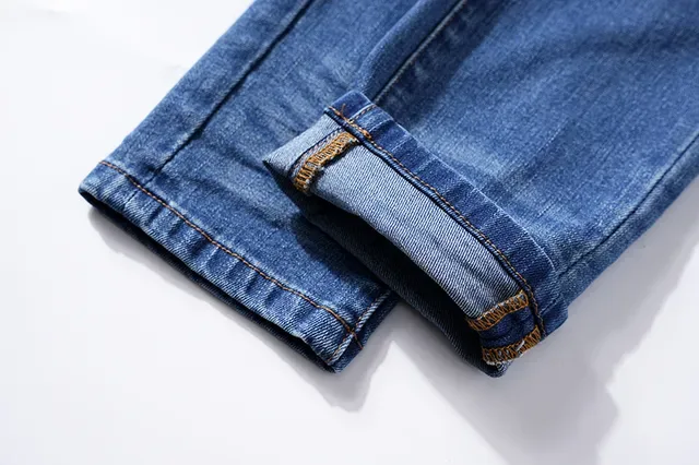Purple Brand Medium-Wash Distressed Slim-Tapered Jeans 7