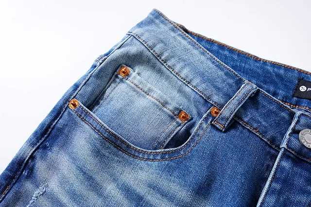 Purple Brand Medium-Wash Distressed Slim-Tapered Jeans 10