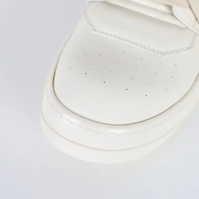 Rick Owens Geobasket Off-White and Black Lifestyle Sneakers 5