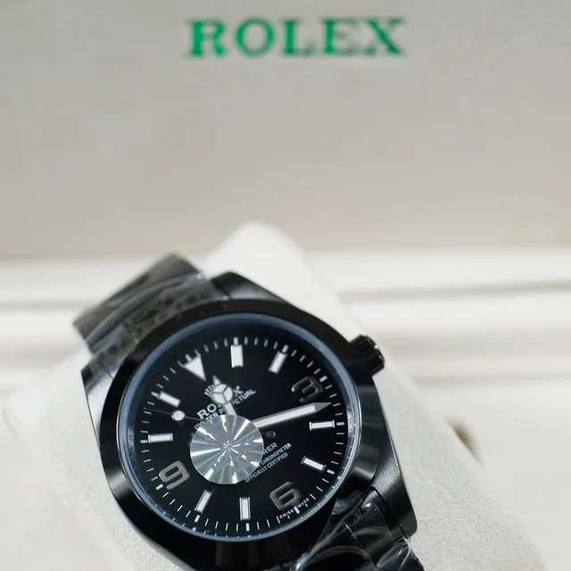 Rolex Oyster Perpetual Black Dial Mechanical Watch 5