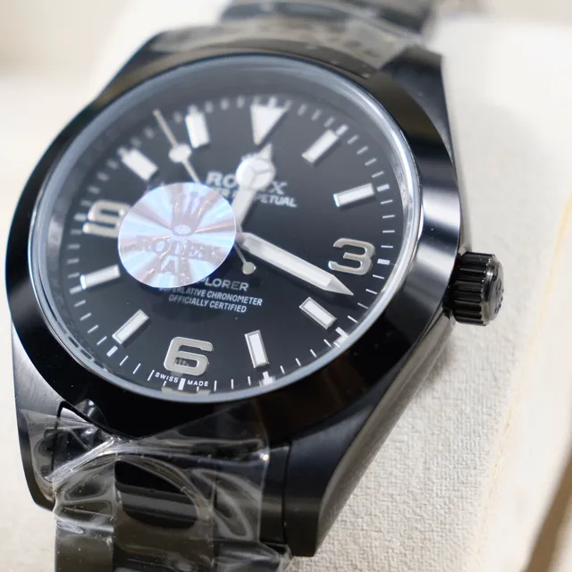 Rolex Oyster Perpetual Black Dial Mechanical Watch 8